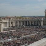 An estimated 40,000 people attended the opening Mass in St. Peter's Square.