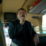 Father Kaz Chwalek, MIC, leads the Marians' pilgrimage through the streets of Rome on Wednesday, April 2.