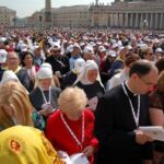 Father Michael Callea, MIC, right, is a coordinator for the Marian's Congress pilgrimage.