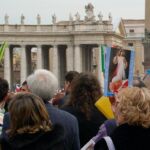 Devotees of Divine Mercy were well represented.